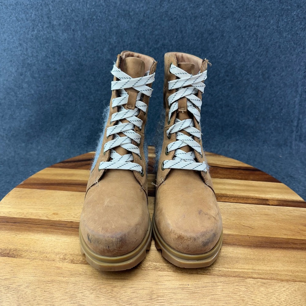 Sorel Women's 5.5 Joan of Arctic Wedge III Lexie Boot Waterproof Leather Wedge - Picture 3 of 10